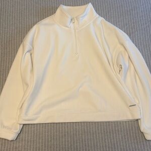 La Vie en Rose Heavy Ribbed Sweatshirt - White